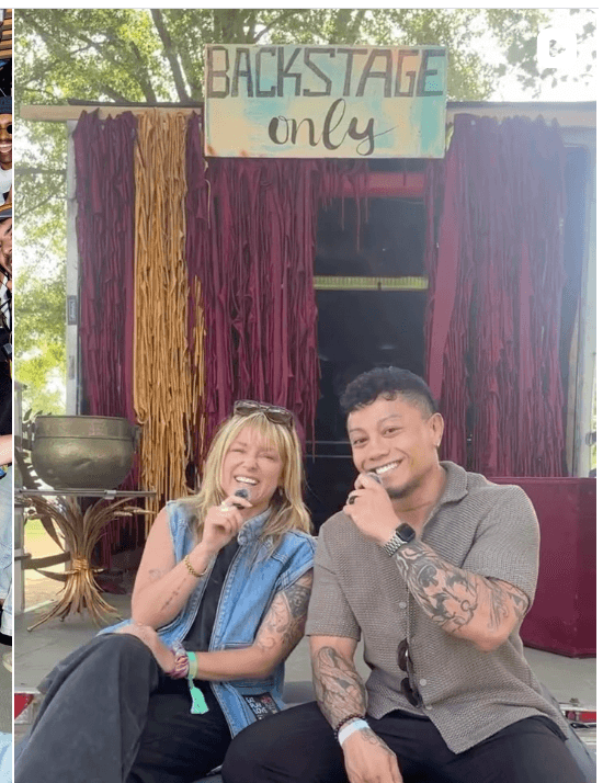 On-Location Interview auf dem Festival